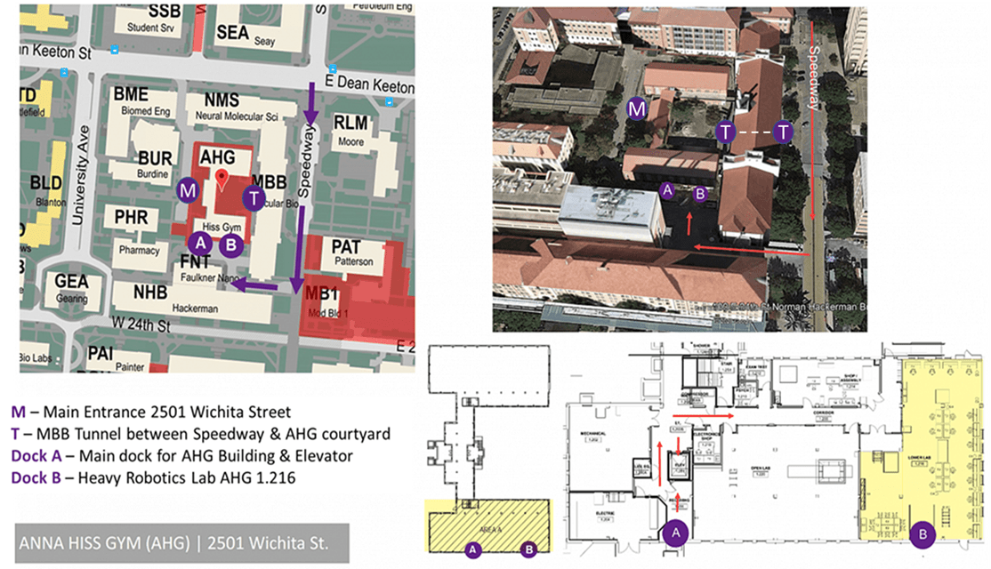 Map of Anna Hiss Gym